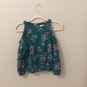 A cute green cold shoulder